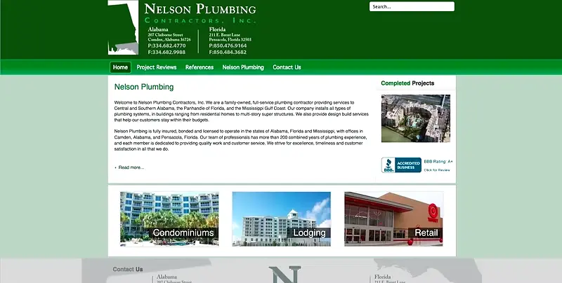 Local service company website design