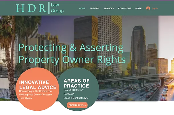 HDR Law Group website design