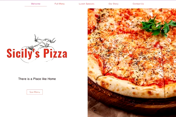 Sicily’s Pizza website design