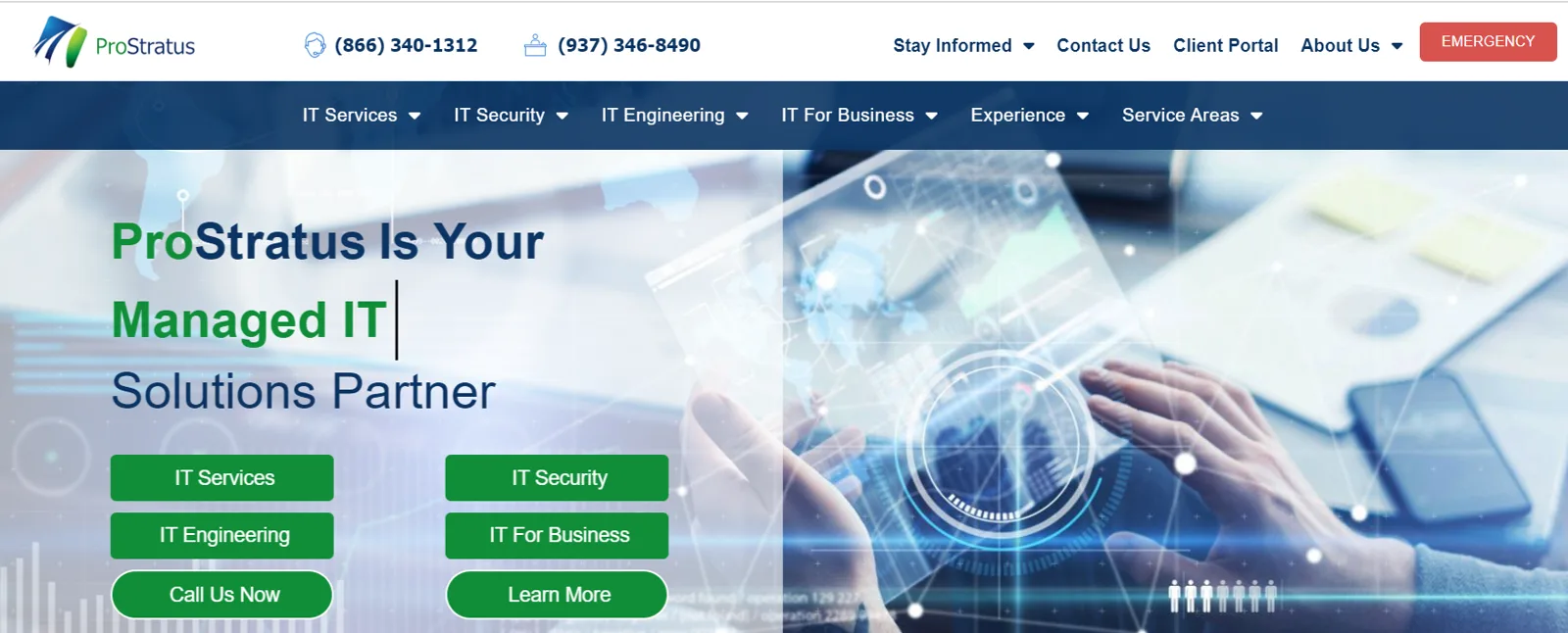 ProStratus WordPress and Elementor Pro website